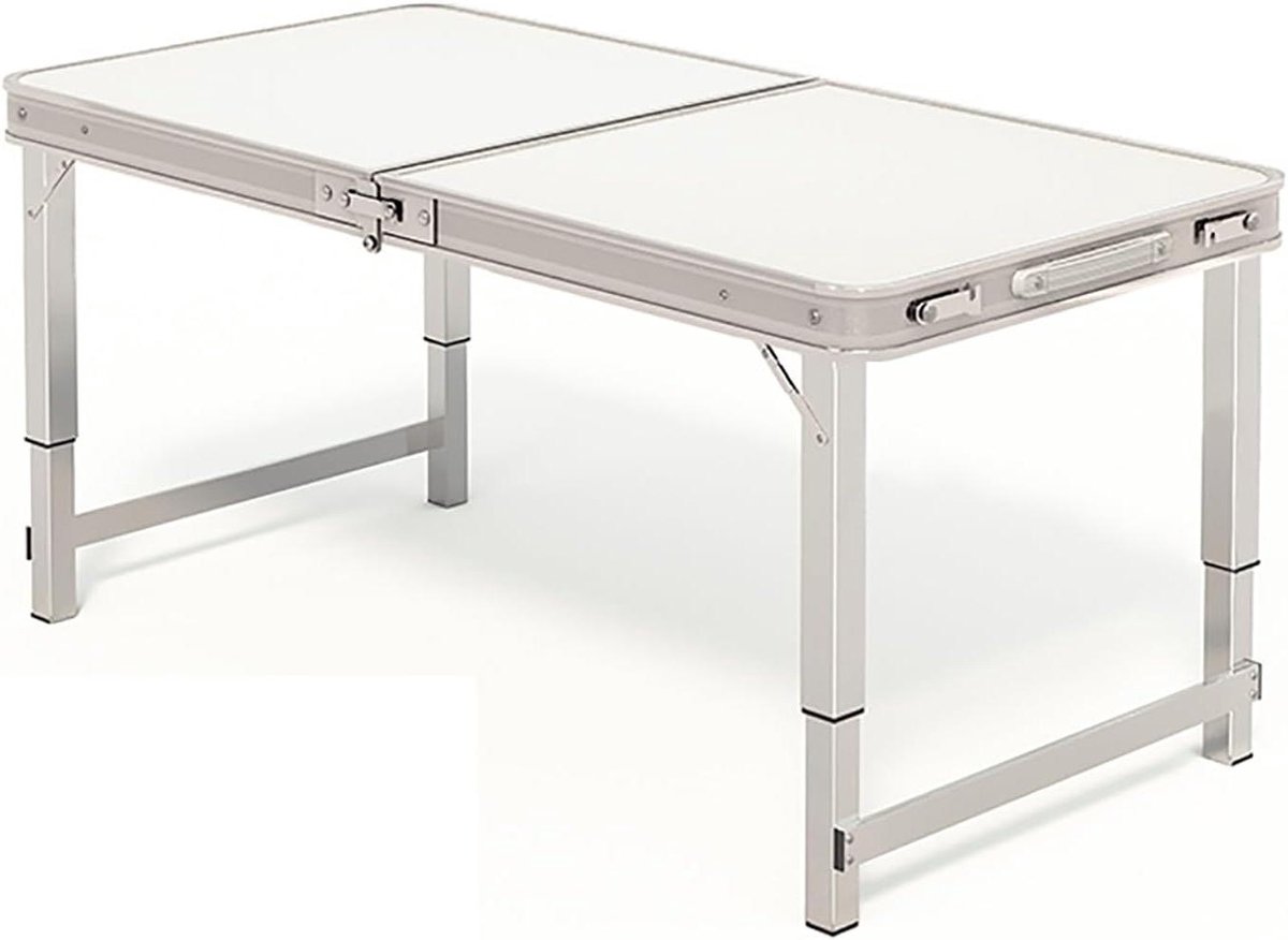 Campingtafel Opvouwbaar - Klaptafel Outdoor - Buiten Eten - In Hoogte Verstelbaar - Compact - Aluminium