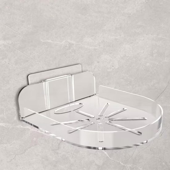 Klein Wandrek - Opbergrek Babyfoon - Babykamer Organiseren - Zonder Boren - 13 cm - Wit — afbeelding 2