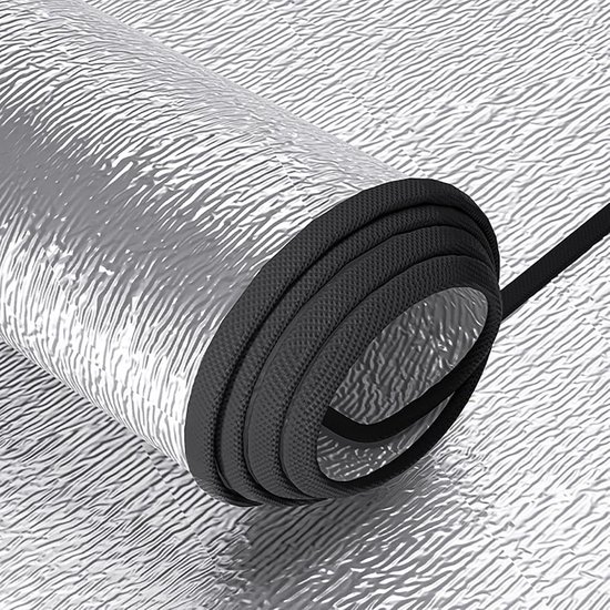 Camping Grondmat - Isolatiemat - Outdoor Comfort - Dubbelzijdig Aluminiumfolie - 200 x 300 cm - Zilver van Camping — afbeelding 5