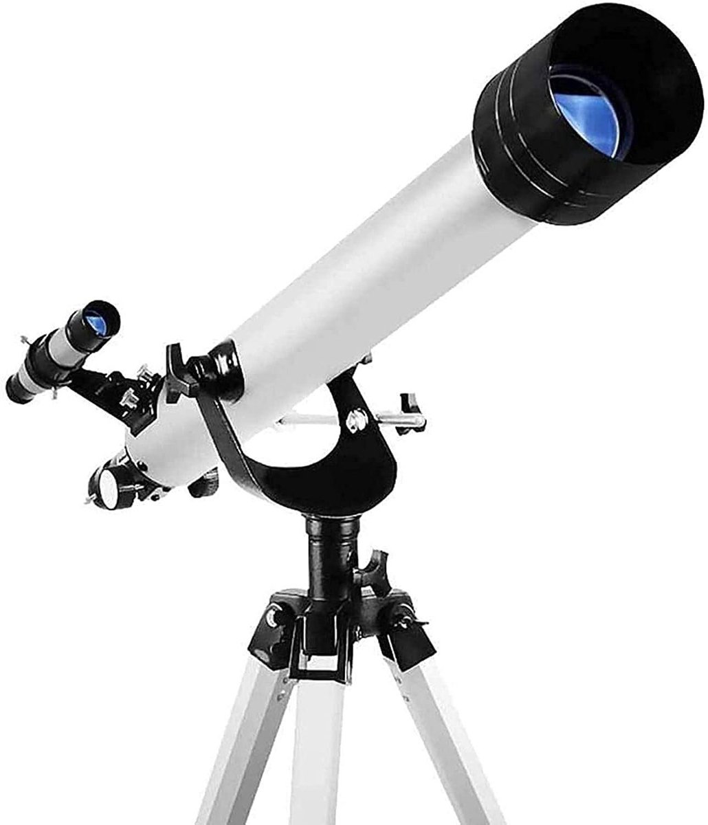 Astronomie Telescoop - Ruimte Verrekijker - Sterren Kijken - Aluminium Statief - 900mm Brandpuntsafstand - Zwart