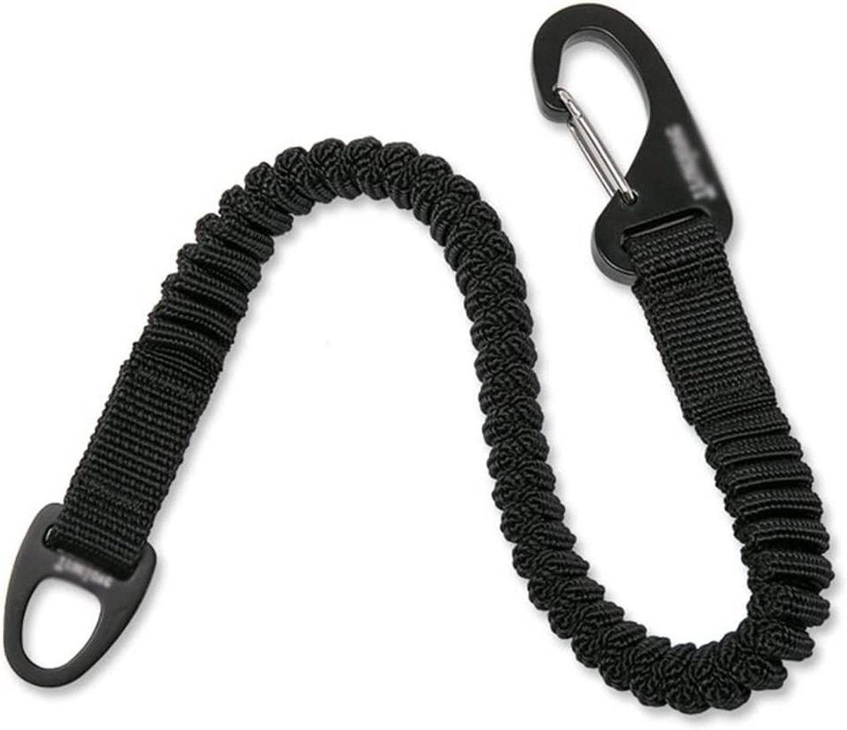 Hondenriem Bungee - Verstelbare Riem - Wandelen Trainen - Schokabsorberend Nylon - 37-60 cm - Zwart
