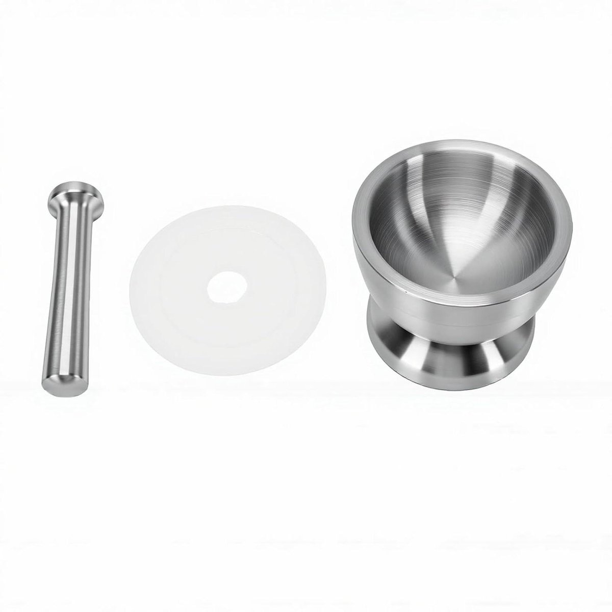 Keukenmachine Groentenhakker - Mini Uienhakker - Kruiden Malen - Roestvrij Staal - Groot - Zilver