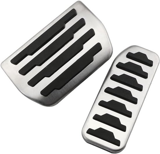 Pedaalhoezen Auto - Antislip Pedaal - Veiliger Rijden - Roestvrij Staal - 1 Set - Zilver — afbeelding 5
