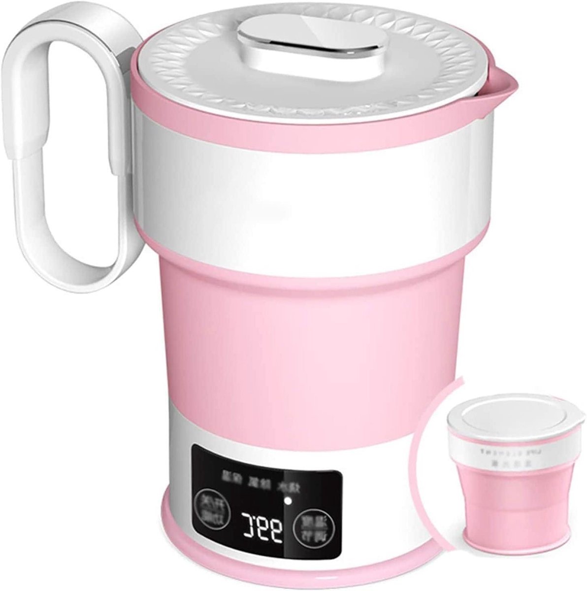 Klapbare Waterkoker - Reis Waterkoker - Koken Onderweg - Touchscreen Bediening - 600ml Capaciteit - Blauw
