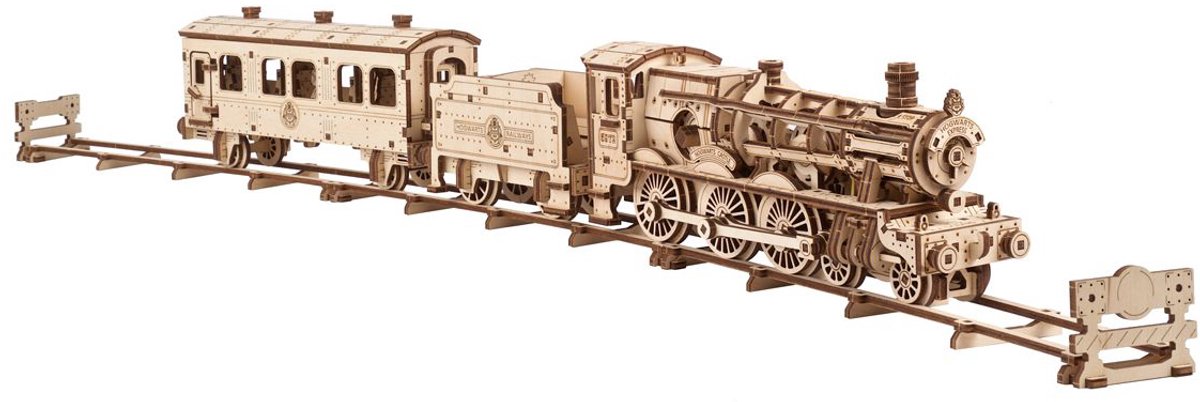 UGEARS 3D Modelbouw - Hogwarts™ Express - Harry Potter™ - Mechanisch Bouwpakket Hout - Educatief Speelgoed — afbeelding 20