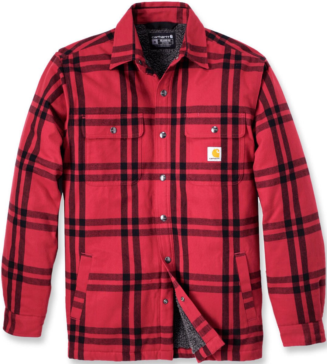 Carhartt Hemdjacke Roane Hooded Shirt Jac 106354 -XXL Crabapple