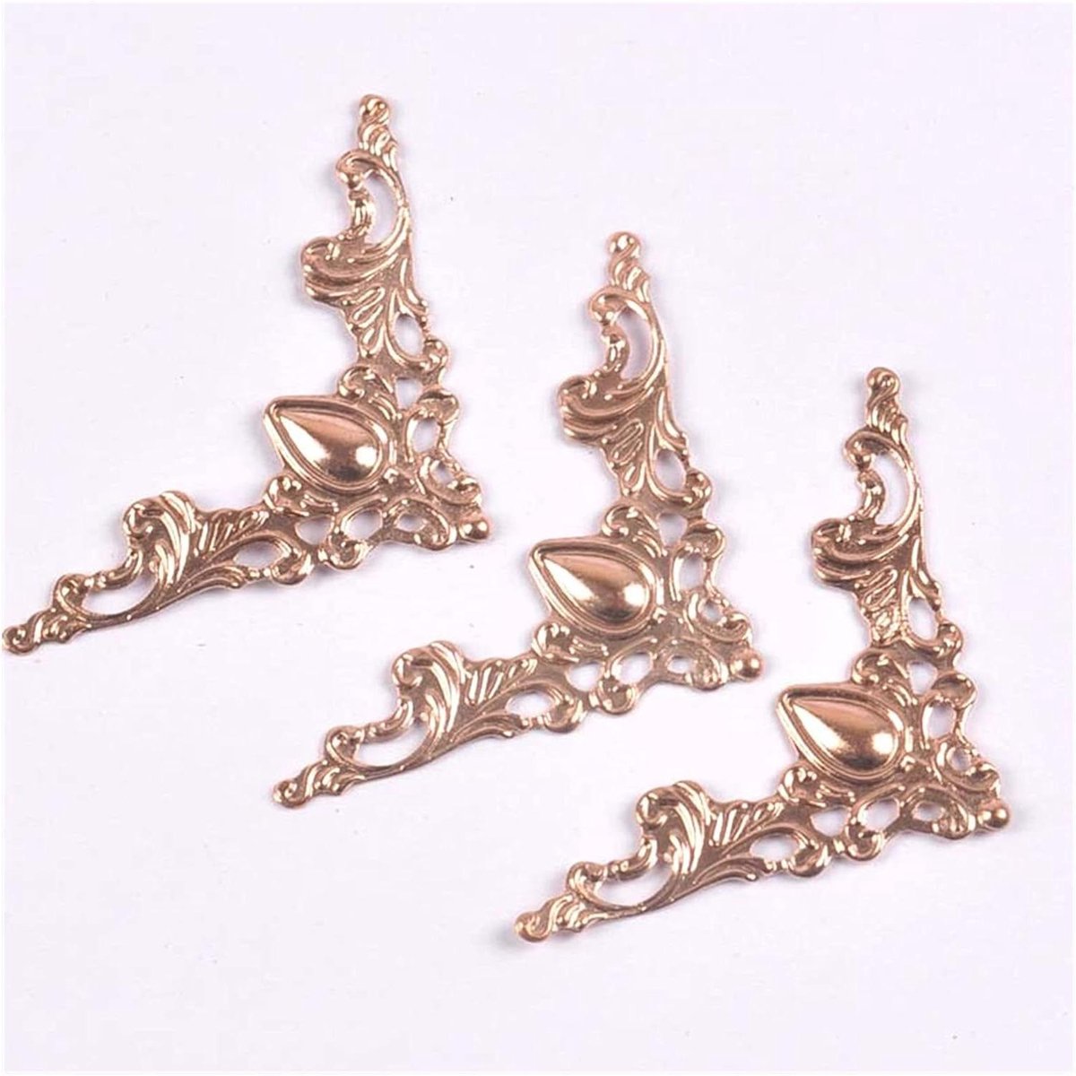 Fotohoekjes - Boekhoekbeschermers - DIY Knutselen - Klassieke Metalen Stijl - 60 stuks - One Color