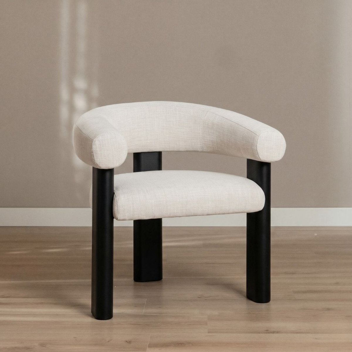 Bronx71 Fauteuil Naomi linnen off white Wit
