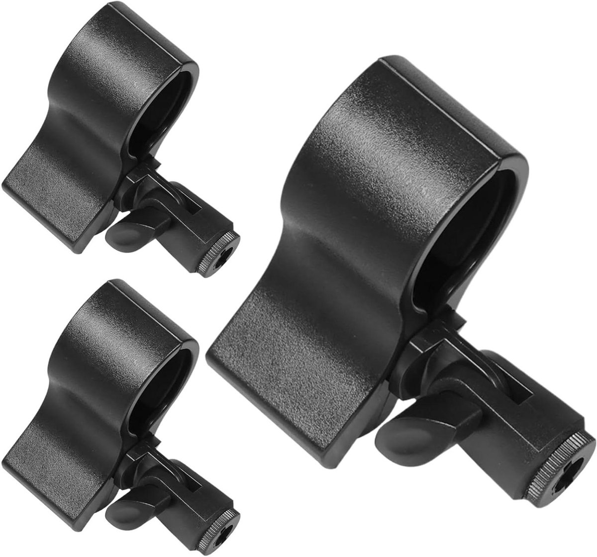 Microfoonklem Set - Microfoonhouder - Opnames Maken - Verstelbaar 180 Graden - 3 Stuks - Zwart