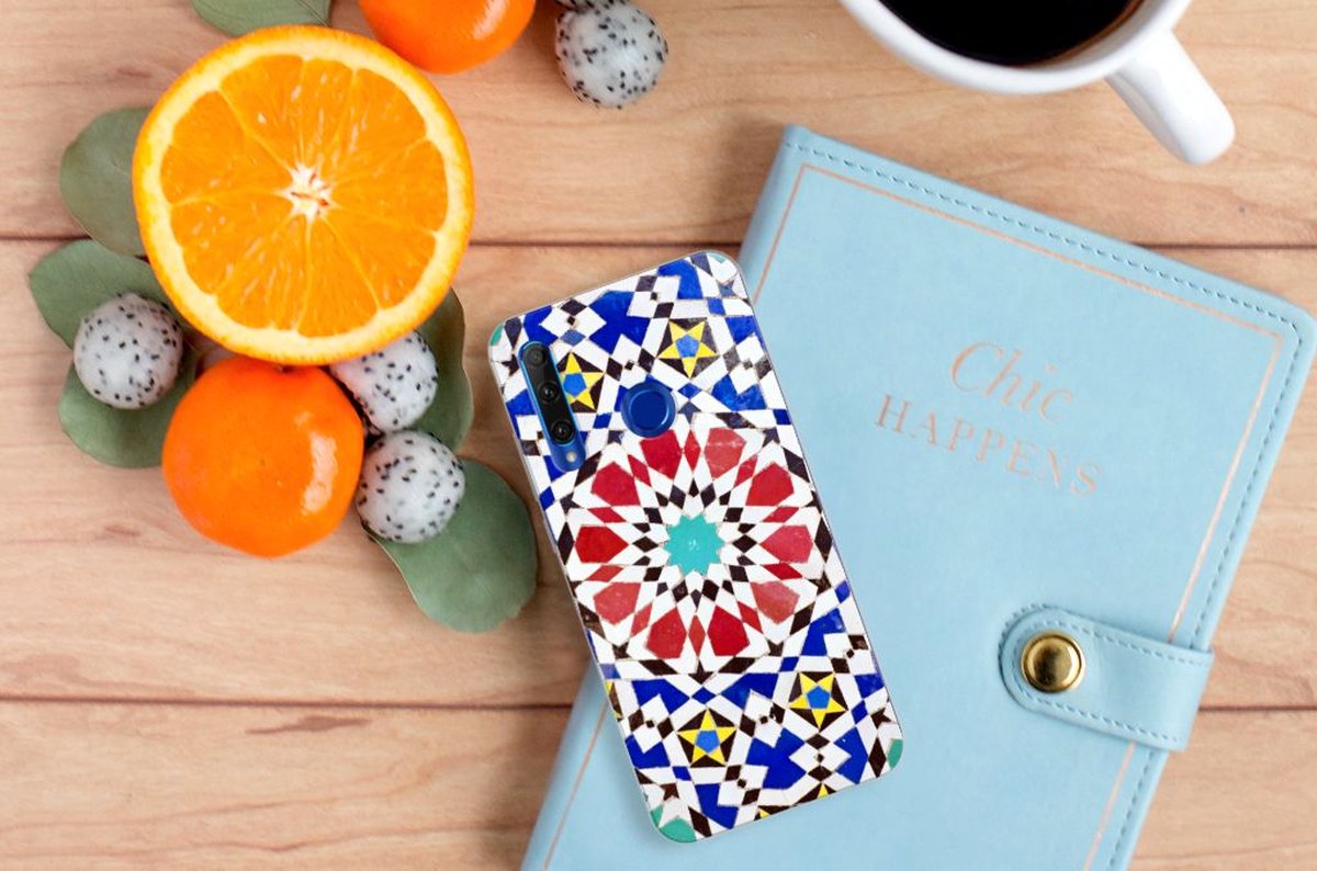 Honor 20 Lite TPU Siliconen Hoesje Mozaïek