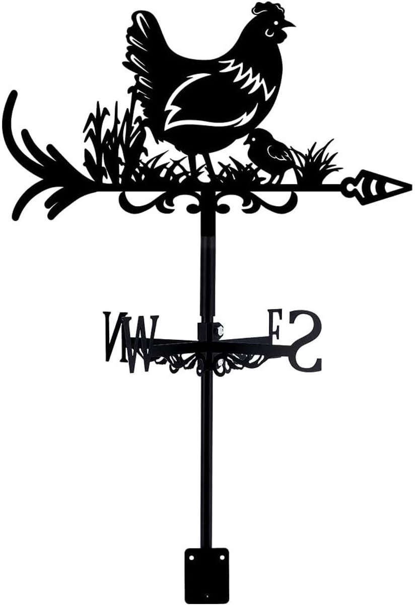 Windwijzer - smeedijzeren windwijzer - decoratief - weerbestendig - geschikt voor tuinen en daken-FXB42