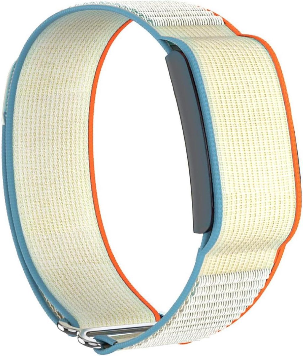 Nylon Riem - Smartwatch Band - Dagelijks Gebruik - Ademend Materiaal - Verstelbaar - Beige
