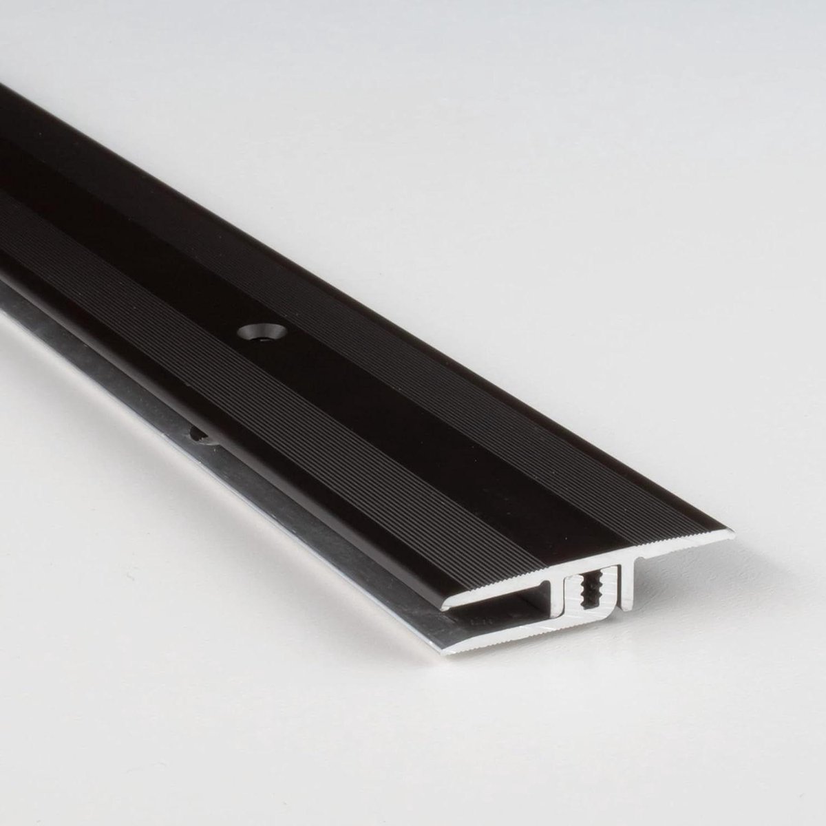 Drempelprofiel Aluminium - Afdekprofiel Overgangsprofiel - Vloeren Afwerken - Geboord - 33x5-9x1000mm - Brons Donker