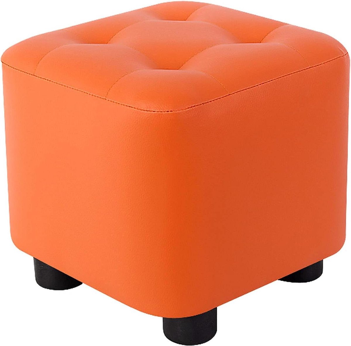 Voetenbank Kruk - Poef Tabouret - Voeten Rusten - Compact Design - 27.5 cm - Roze