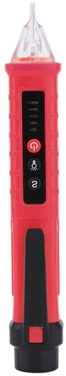 Spanningstester Pen - Spanningsdetector - Veilig Elektra Testen - Dubbel Spanningsbereik - Compact Formaat - Rood