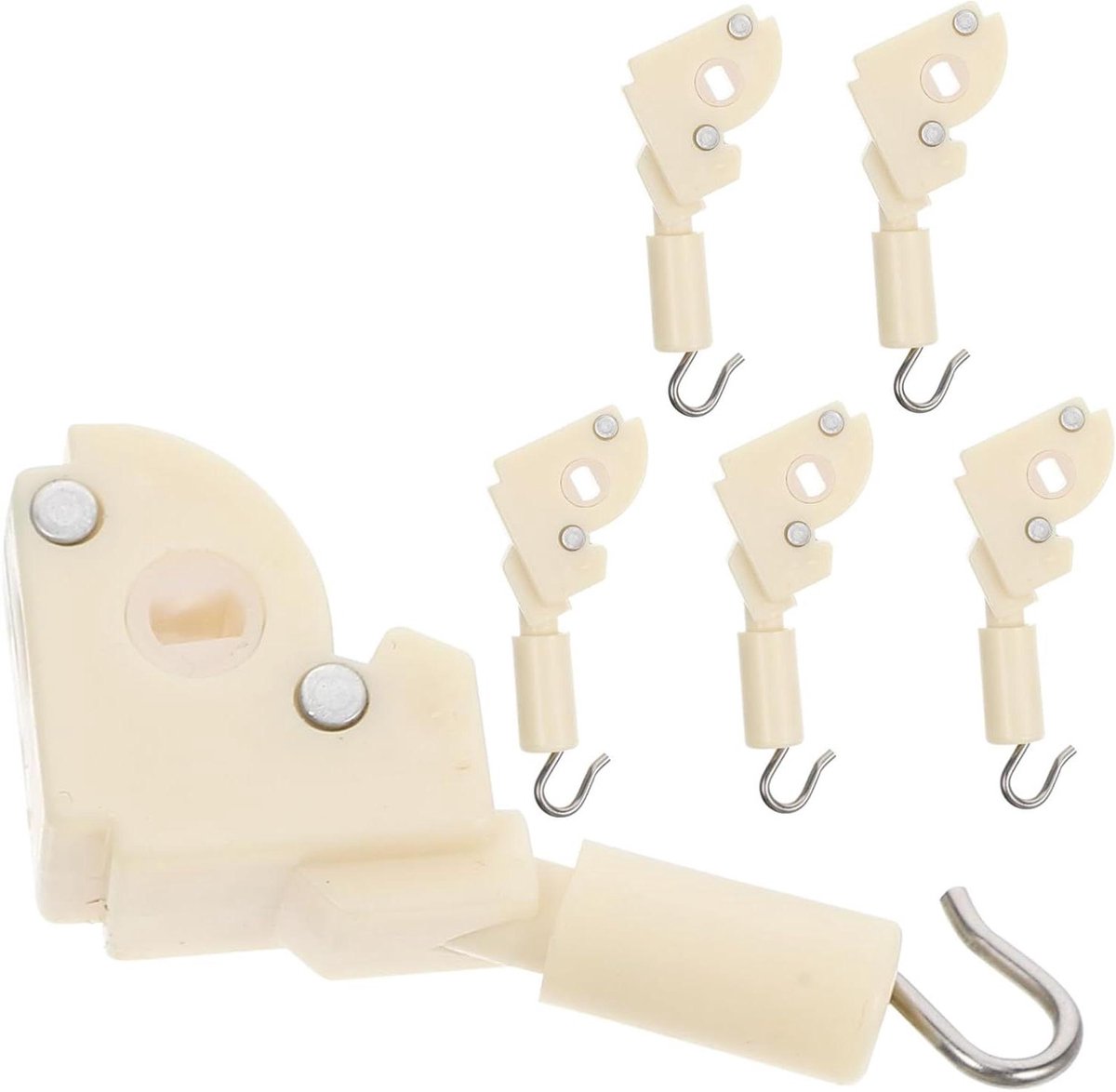 Blind Reparatie Set - Onderdelen Gordijnen - Horizontale Jaloezieën - Eenvoudige Installatie - 6 Stuks - Beige
