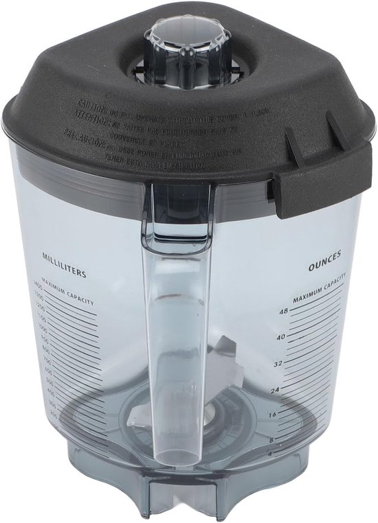 Blenderkan - Reserveonderdeel - Maaltijden Bereiden - Voedselveilig PC - 48 oz Capaciteit - Transparant van Merkloos — afbeelding 5