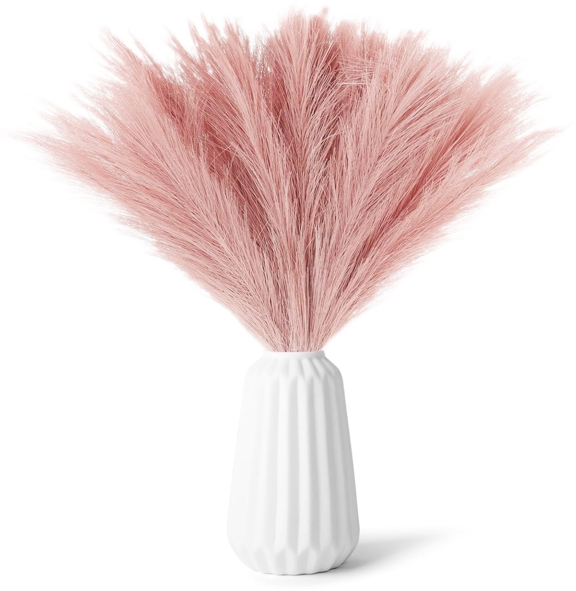 Allecto - Pampasgras - Droogbloemen - Decoratief - Roze - Kunstpampasgras - Perfect voor bruiloften en boho woondecoratie - 30 stuks