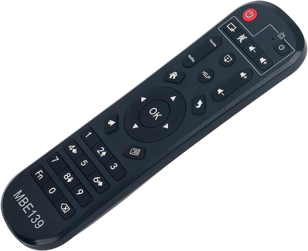 Afstandsbediening Vervanging - Universele Bediening - TV Kijken - Direct Klaar Voor Gebruik - 10 Meter Bereik - Zwart