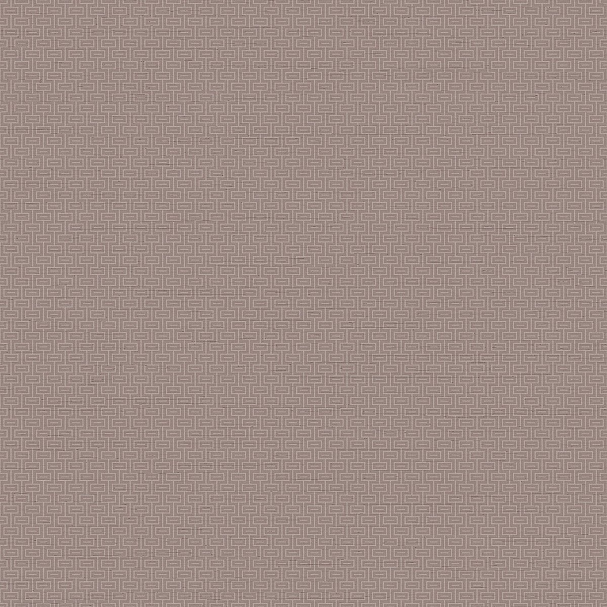 Structuur behang Profhome GR322505-DI vliesbehang hardvinyl warmdruk in reliëf glad met geometrische vormen mat bruin taupe beigerood 5,33 m2