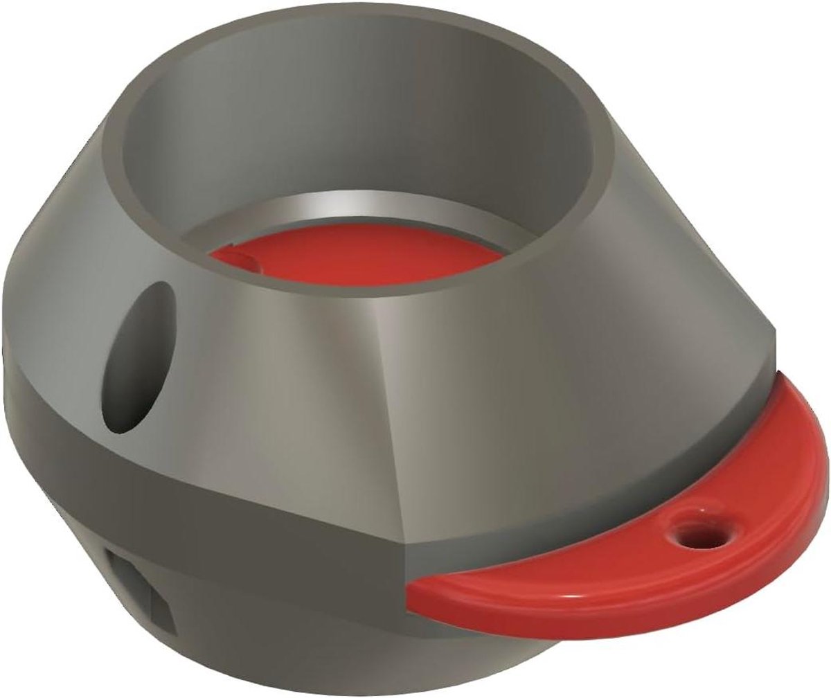 Stofzuiger Schuif - Verdeler Systeem - Stofafzuiging Regelen - Magneetsluiting - DN50 - Rood/Zwart