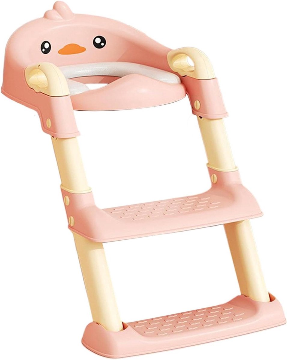 Potjestraining Stoel - Kinder Potje - Zindelijk Worden - Inklapbaar Ontwerp - 60 x 41.5 x 38 cm - Roze