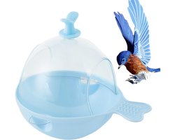 Vogelbad - Badhuis Kooi - Vogels Wassen - Dubbele Opening - 186 cm - Transparant