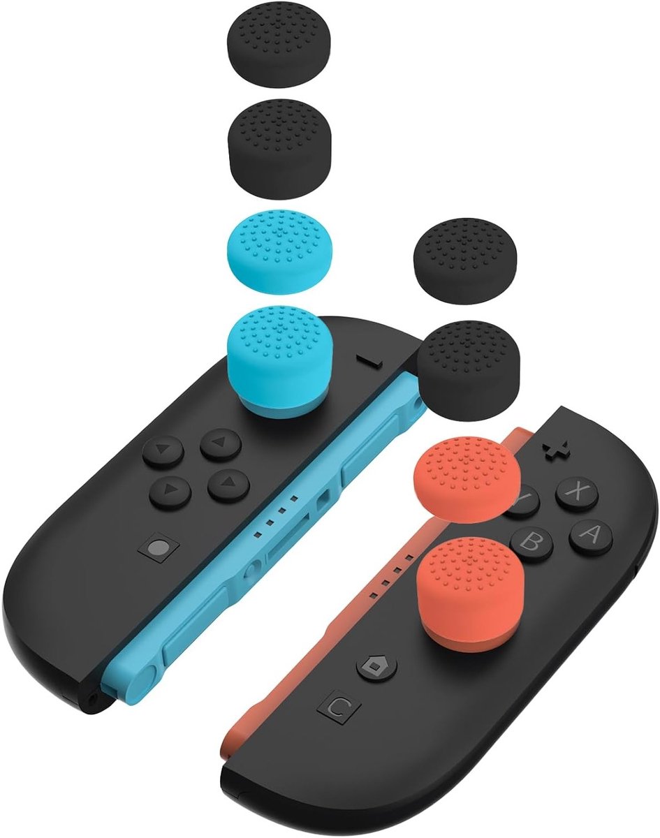 8 Stuks Thumb Grips voor Verbeterde Grip en Comfort bij Gaming, Silicone Caps voor Betere Controle en Precisie
