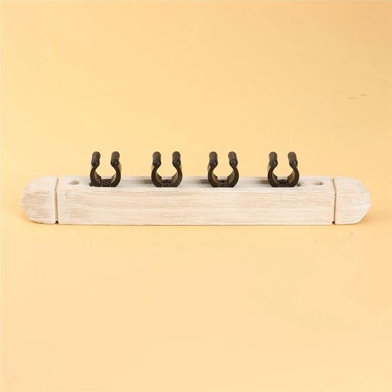 Biljartkeu houder - Keu rek - Keus opbergen - Stabiele ondersteuning - 270mm lengte - Wit — afbeelding 3