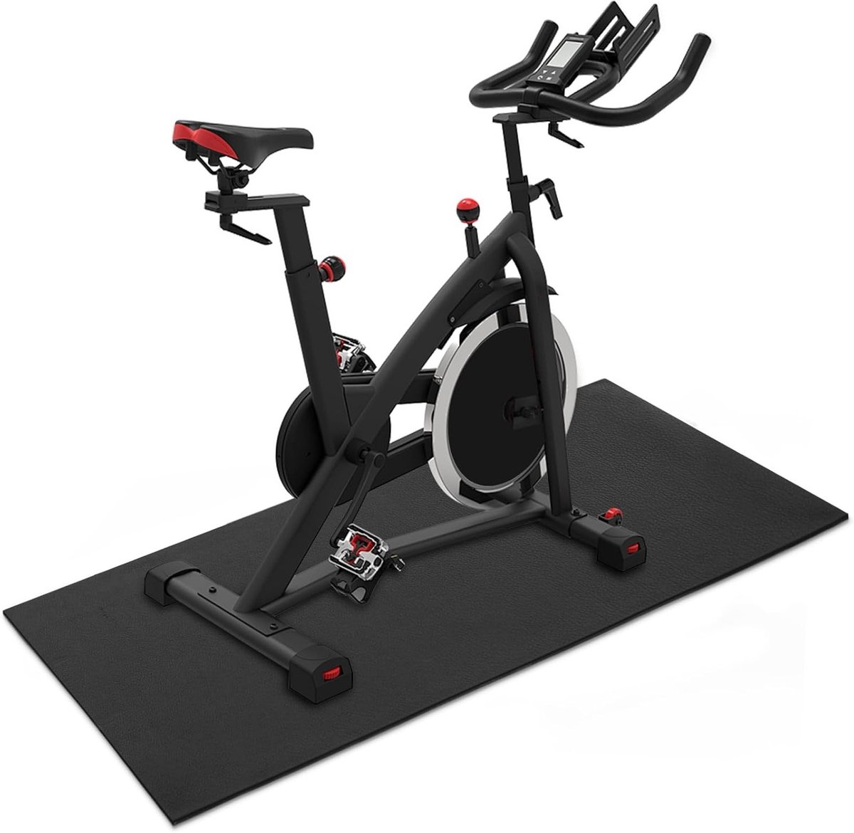 Dikke PVC Vloerbeschermmatten van 6 mm voor Sport- en Fitnessapparatuur, Antislip Trainingsmatten voor Crosstrainers en Loopbanden