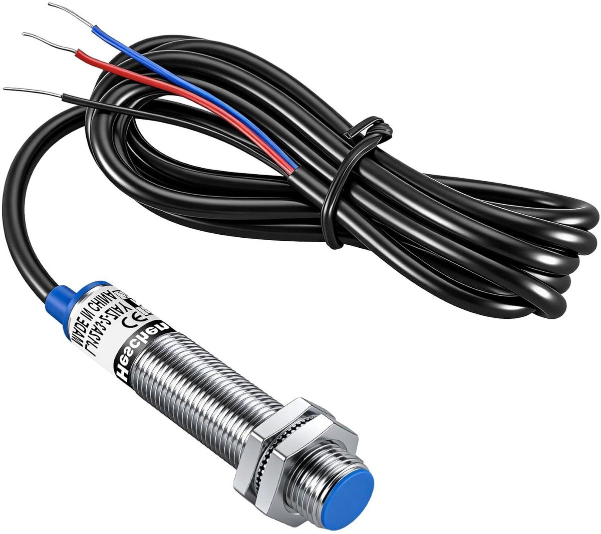Nabijheidsschakelaar Sensor - Inductieve Detector - Metaal Detectie - Normaal Gesloten - 12mm Diameter - Blauw