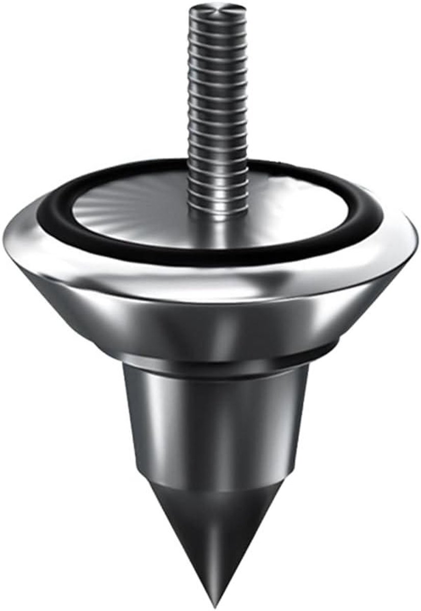 Luidspreker Voet - Isolatie Spikes - Geluid Verbeteren - Dubbellaags Staal - M6 - Zilver