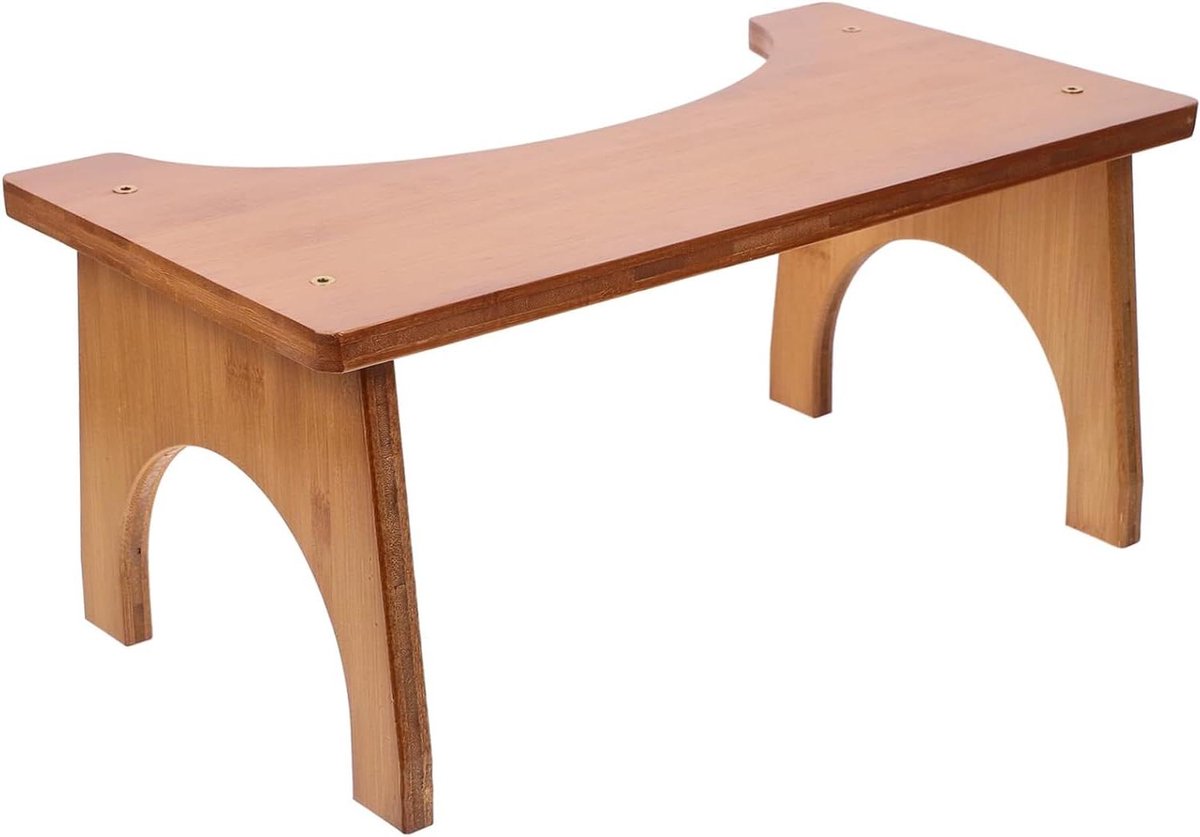 Toiletkruk - Hurkkruk Badkamer - Natuurlijke Houding - Antislip Stabiliteit - Ruimtebesparend - Wit