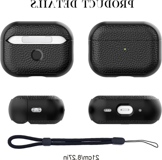 Beschermhoes voor AirPods Pro 3 met Reinigingsset en Polsband - Duurzame TPU Bescherming en Accessoires — afbeelding 3