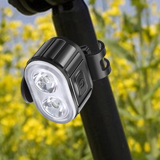 Fietslampen Set - Voor en achterlicht - Veilig Fietsen - Automatische Sensor - 200 Lumen - Wit — afbeelding 2