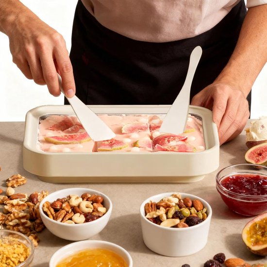 Rolled Ice Cream Maker - Ice Cream Tray - Dessert Maken - Geen Elektriciteit Nodig — afbeelding 3