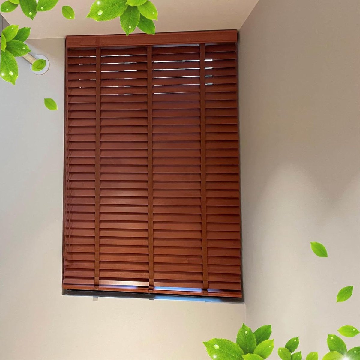 Houten Jaloezieën - Houten Blinds - Privacy Creëren - Massief Hout - 60 x 110 cm - Natuurlijk