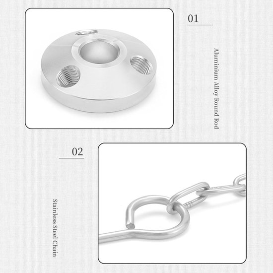 Kookstatief Kampvuur - Outdoor Statief - Buiten Koken - Verstelbare Ketting - 05 kg - Aluminium — afbeelding 4
