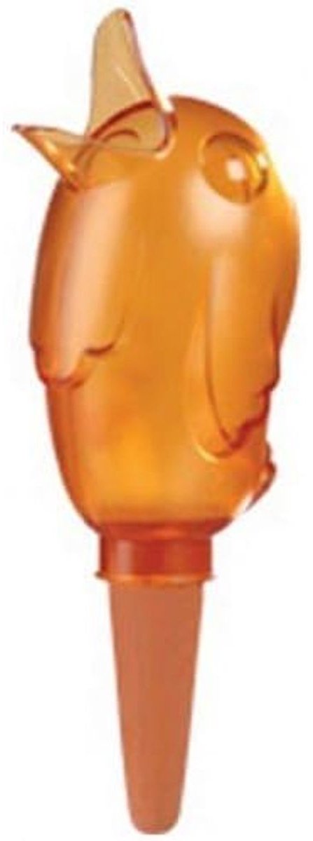 Scheurich waterdispenser Bördy M | 1 x Sinaasappel | 220 ml capaciteit | Kleine gieter met kleibodem | Waterdispenser planten en bloemen terracotta stengel