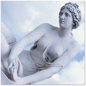 Affiche de Jardin Statue - Grecque - Femme - 200x200 cm - Toile de jardin - Poster extérieur