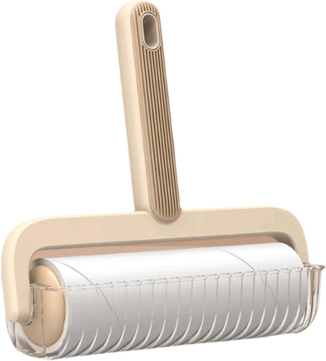 Pluisroller Kleding - Kleverige Roller Ontpluizer - Kleding Reinigen - Met Transparant Deksel - 60 Vellen - Wit