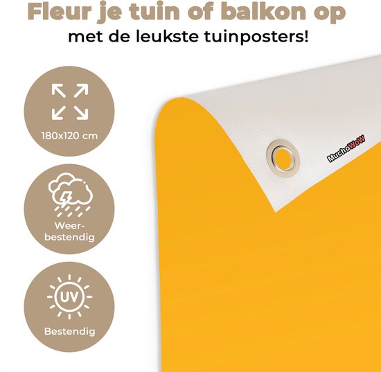 Décoration murale Summer - Pastèque - Oranje - 180x120 cm - Poster jardin - Toile jardin - Poster extérieur