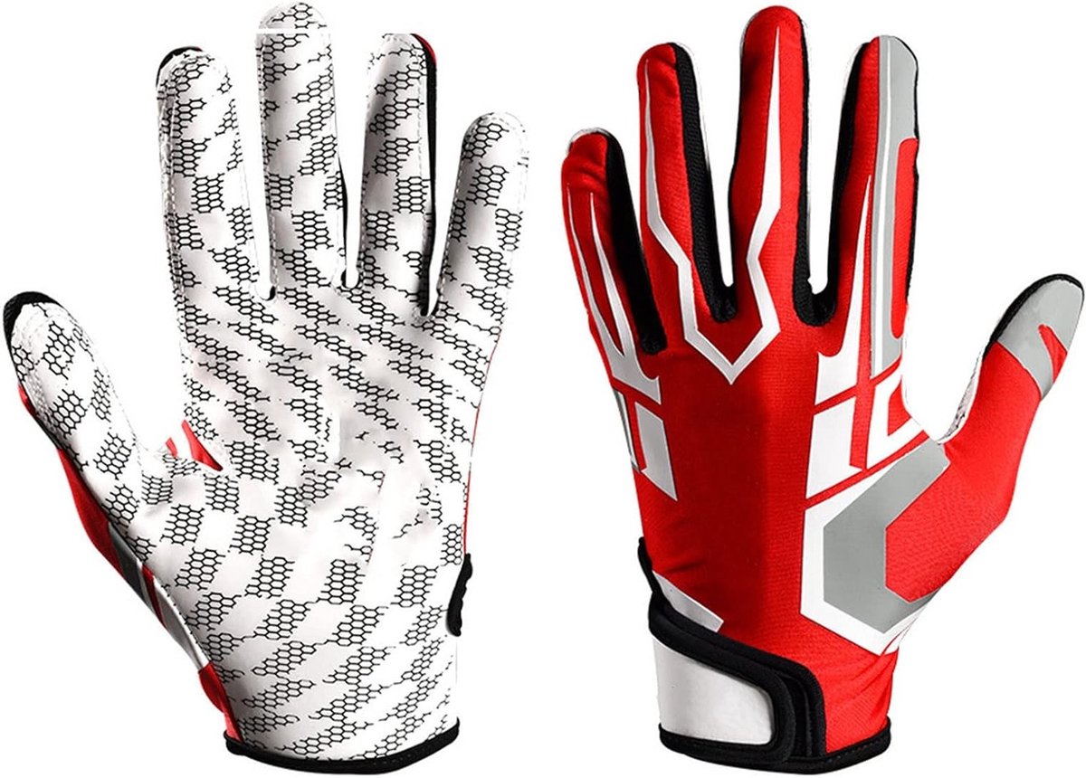 Hoge Grip Baseball Slaghandschoenen voor Jeugd en Volwassenen - Beschermende, Antislip Sporthandschoenen voor American Football