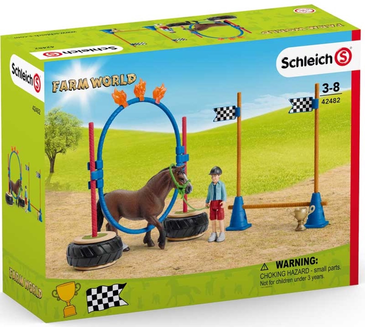 Schleich FARM WORLD - Pony agility wedstrijd - Speelfigurenset - Kinderspeelgoed voor Jongens en Meisjes - 3 tot 8 jaar — afbeelding 8