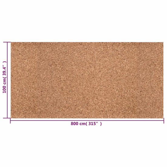 vidaXL - Kurkrol - Bruin - 100 - x - 800 - x - 0,8 - cm - Kurk van Vidaxl — afbeelding 5