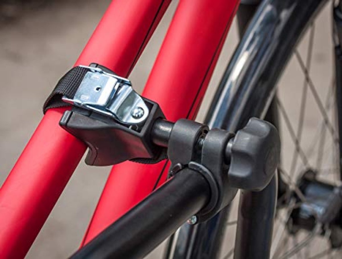Fietsendrager voor trekhaak - voor 1 fiets - geschikt voor e-bike en oversized frames - gedeeltelijk voorgemonteerd - met snelsluiting en framehouder - model 11559 – foto 4