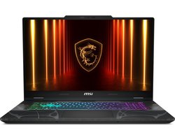 MSI Cyborg 17 B13WFKG-260NL Intel® Core™ i7 i7-13620H Laptop 43,9 cm (17.3") Full HD 16 GB DDR5-SDRAM 512 GB SSD NVIDIA GeForce RTX 5060 Wi-Fi 6E (802.11ax) Windows 11 Home Zwart