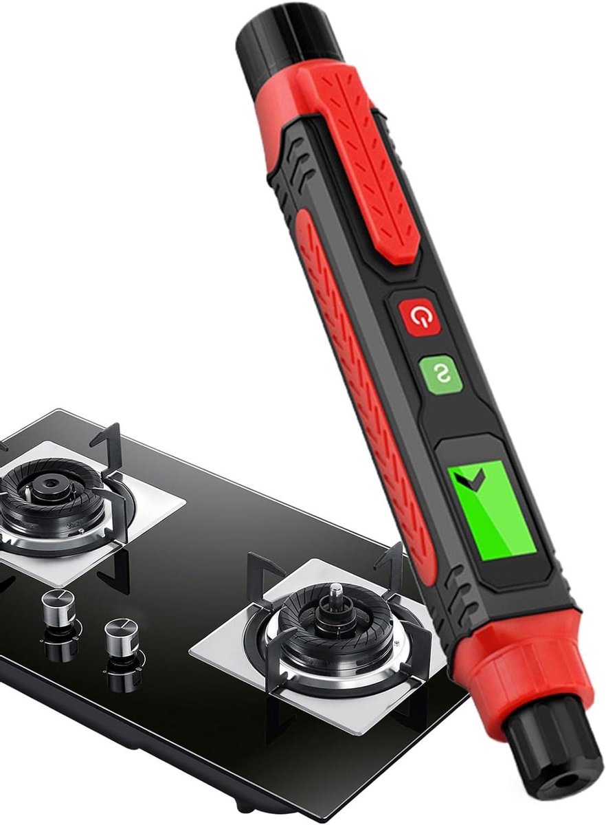 Gasdetector met Alarm - Lekdetector Gassensor - Veiligheid Binnenshuis - Optisch en Akoestisch - 30x30x30 mm - Wit