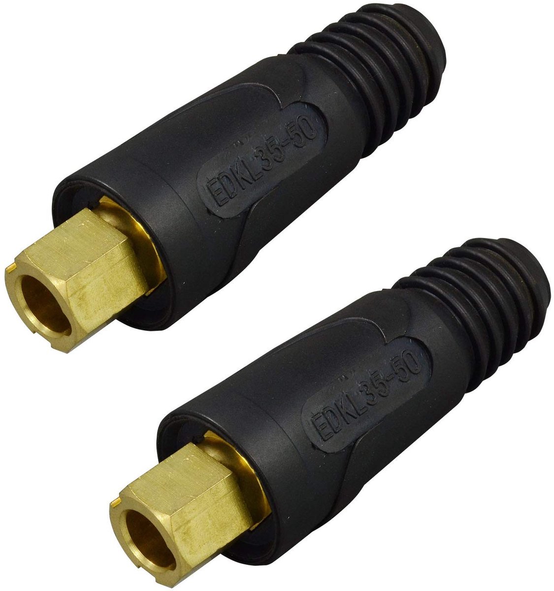 ONF3 Welding Cable Connector - EDKL35-50 - 2pk - 300Amp Quick Coupler - Geschikt voor plasma en lassen - Zwart