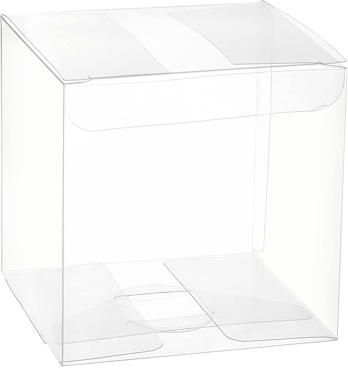 Cosensi- Cadeau Doos 20 Stuks - Doorzichtige Geschenkdozen - Vierkante Dozen 9x9x9cm - Plastic Dozen - Beschermende Film - Creatieve Verpakking